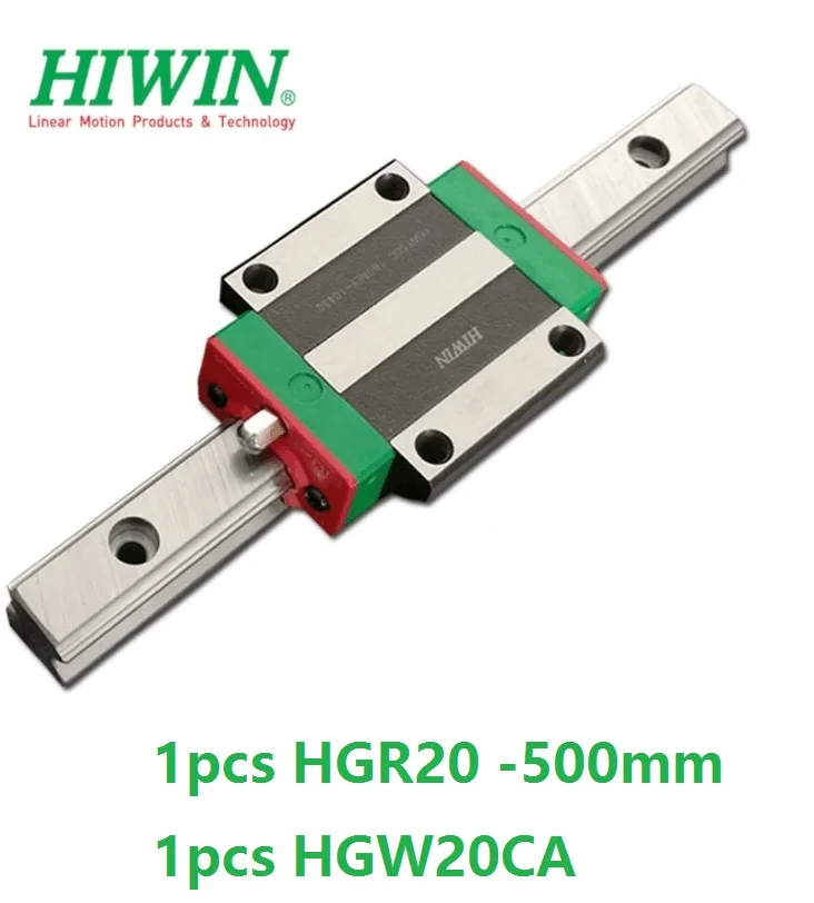1 шт. 100% Оригинал Hiwin Линейная направляющая HGR20-L 500 мм + HGW20CA HGW20CC Фланцевая каретка