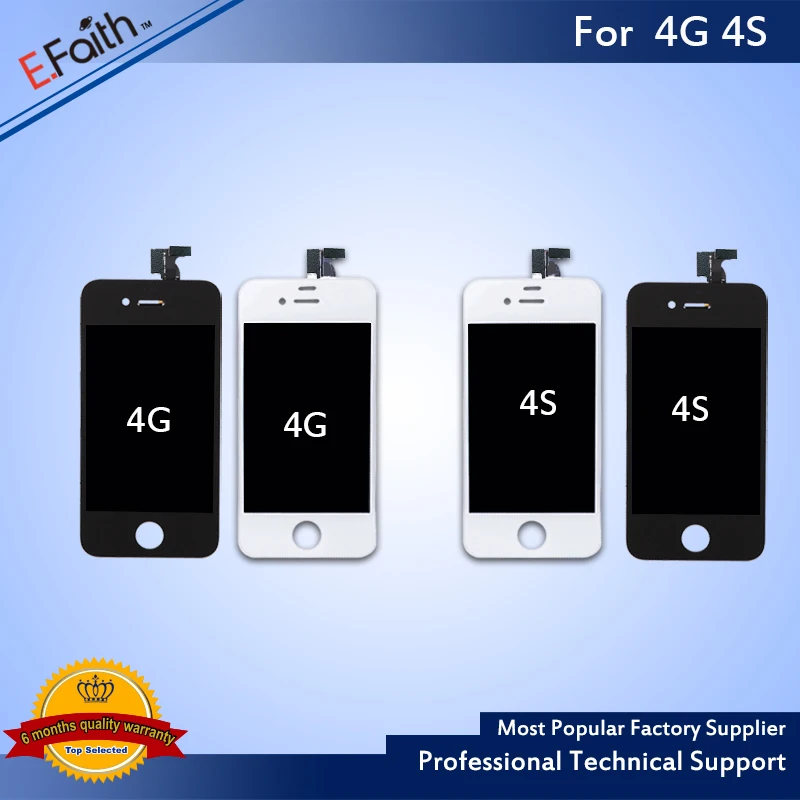 E Faith Замена для iphone 4 4G ЖК дисплей и сенсорный экран дигитайзер в сборе