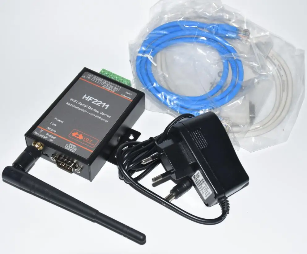 Модуль преобразования HF2211 Modbus RS232/RS485/RS422 в Ethernet/wi fi поддержка обновления веб сети
