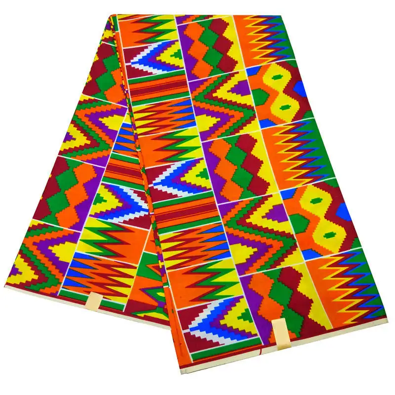Полиэстер качество нигерийский Chitenge Анкара ткань Гана Kente воск Африканский Kitenge печать ткань для ткани в 6 ярдов WD30