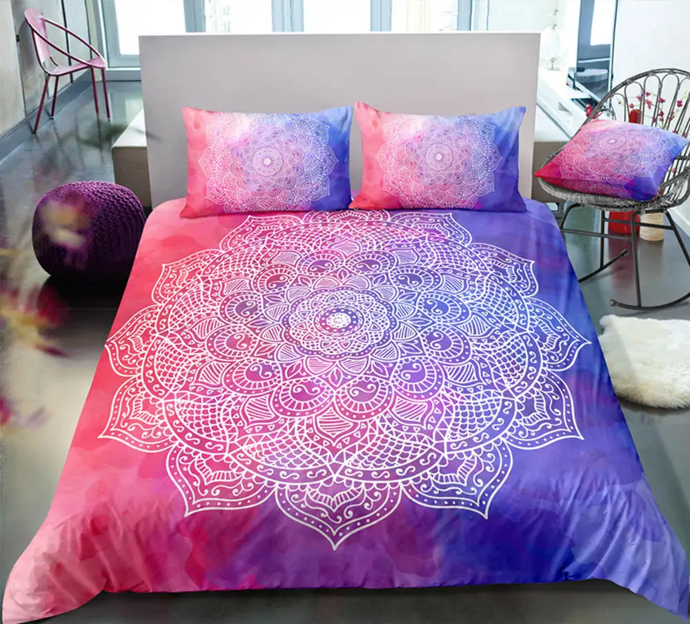 

Thumbedding Dropship Bohemia Style Mandala Energy Bedding Set Classic Designed Floral 3D Duvet Cover Set Innovative Design