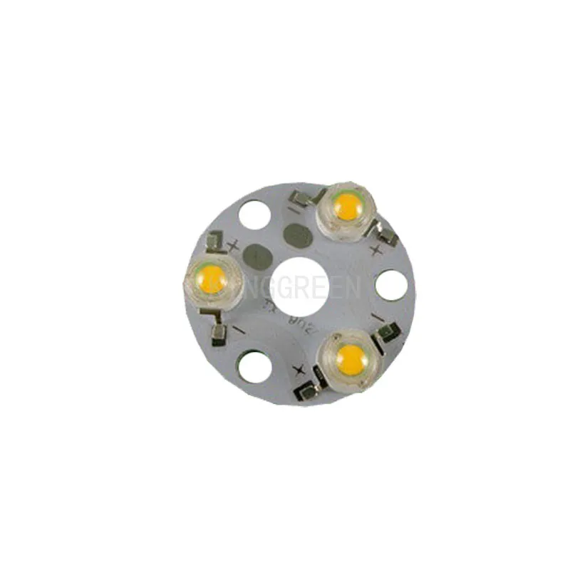 

100X best quality LED 3W high power led with 32mm diameter luminium PCB free shipping