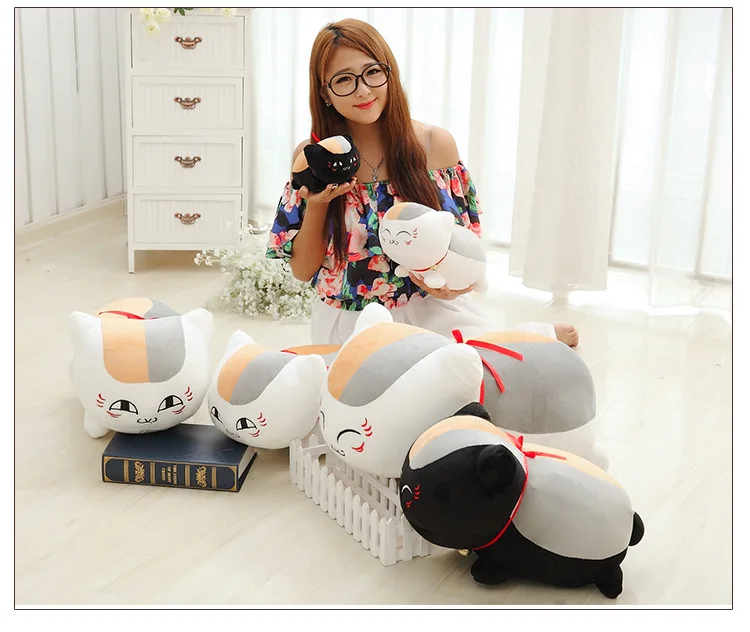 Natsume Yuujinchou Nyanko Sensei Cat Teacher 20-60 см мультфильм пены мягкие куклы Подушка игрушки подарок для детей#982