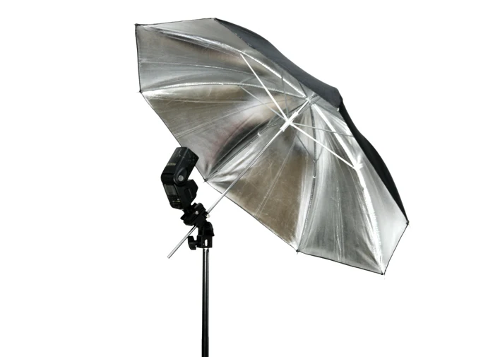 

Wholesale FOTGA 33"83cm Photo Studio Flash Light Reflector Reflective Black Sliver Umbrella