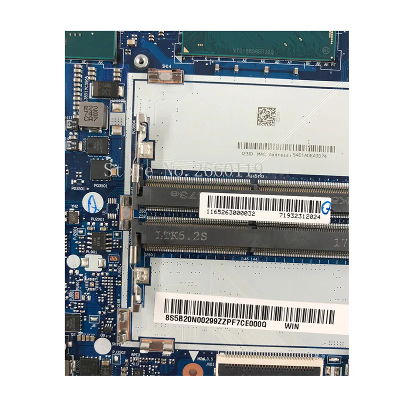 Материнская плата для ноутбука Y520 15IKBN 5B20N00299 i7 7700HQ DY512 NM B191 полностью