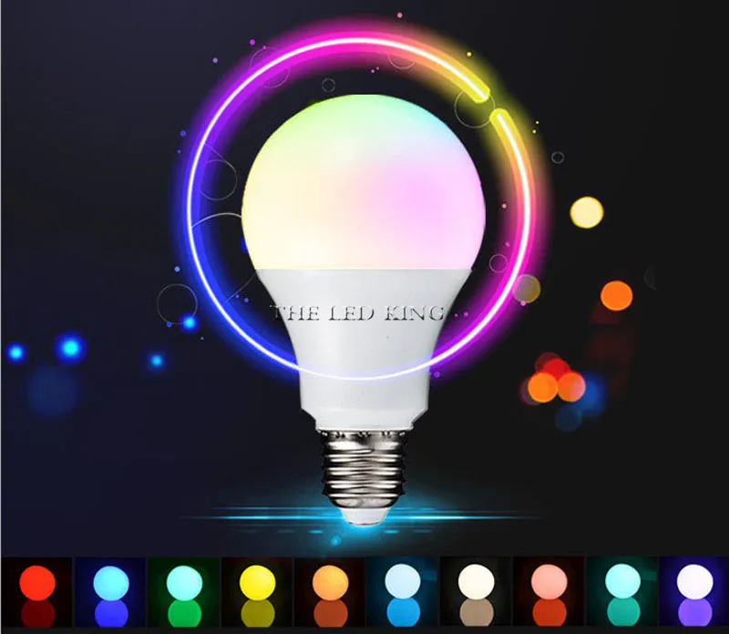 110V 220V AC 85-265V E27 E14 RGB светодиодный лампа 16 Цвет Magic Ночной светильник Настенный с