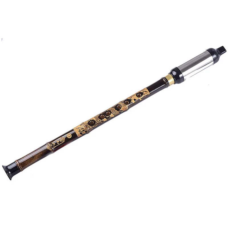 

1 Pc High Quality Flutes Woodwind Black Bamboo Chinese Yunnan Bawu G Key Pipe Music Instrument