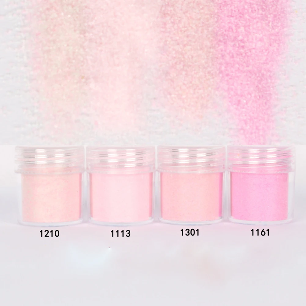 Pink 3 4 шт цвета/партия, порошок конфет для ногтей, лучший пигмент для УФ гель-лака, украшения для ногтей, сахарный блеск, мерцающий маникюр, дизайн ногтей - Цвет: Pink 3
