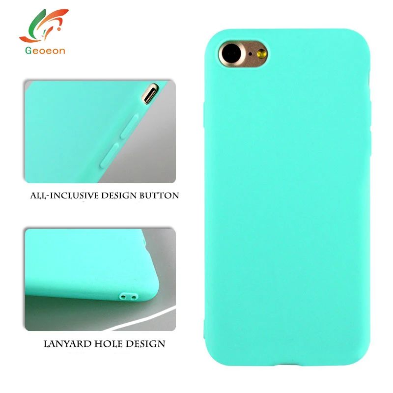 Wellzly Candy Color Luxury Back Matte Soft tpu For iphone 6 S 7 7Plus 6S 6Plus 8 8Plus Full Cover case for iPhone X B143 |