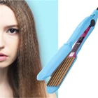 Цифровой электрический выпрямитель для волос, зажим для волос, гофрированный Железный Выпрямитель, пластина кукурузы, гофрированный инструмент для укладки, для влажных и сухих волос
