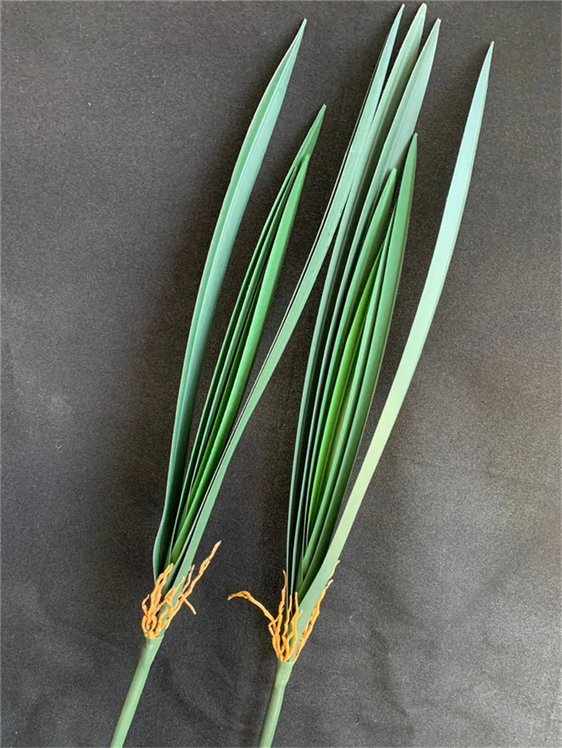 Пластмассовое Cymbidium Орхидея искусственная зелень 7 листьев листья орхидеи 61 см