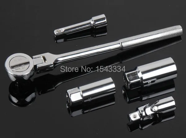 5 шт. свечей зажигания Набор торцевых ключей ремонт автомобилей Инструмент