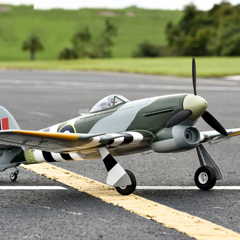 FMS 1100 мм 1,1 м Hawker Тайфун 6CH с закрылками убирается 3S EPO PNP RC самолет британская Warbird хобби модель самолет авиация Avion