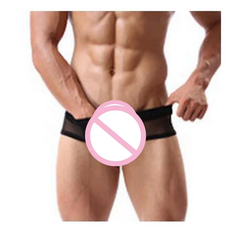 Cockcon Мужское нижнее белье с низкой талией Прозрачное в сеточку|brand men underwear|f