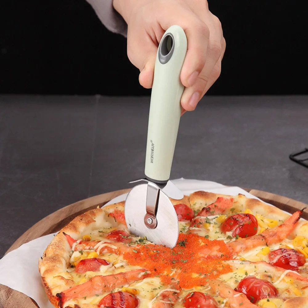 Кухонный резак из нержавеющей стали нож для пиццы Инструменты торта колеса