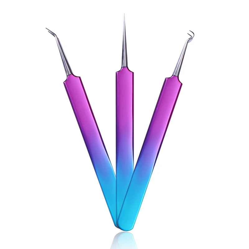 Средство для удаления угрей и прыщей Comedone изогнутый Прямой пинцет из нержавеющей