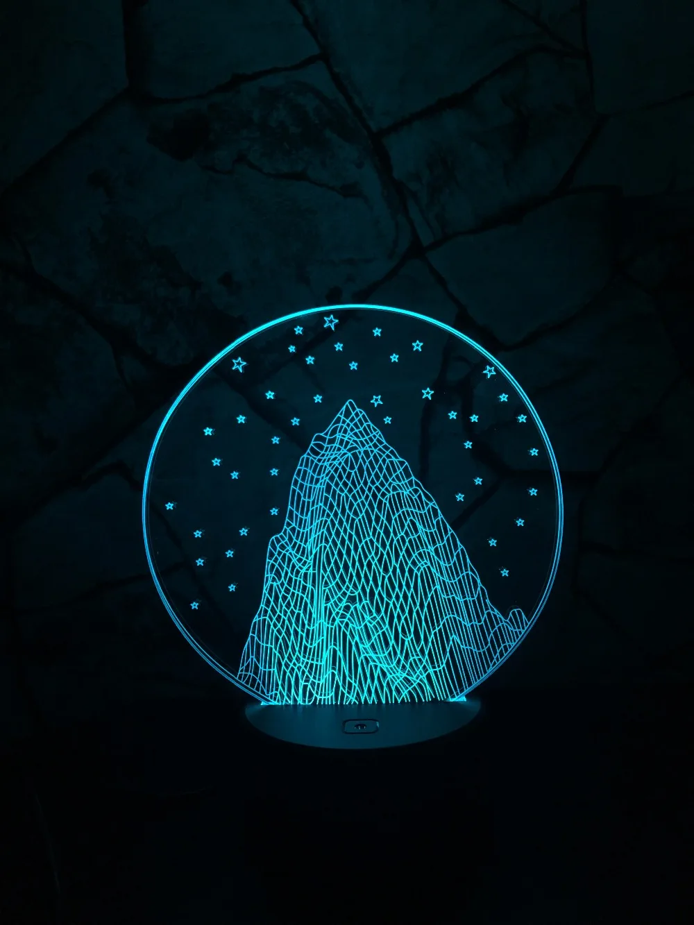 Новинка 2019 Романтическая звезда Снежная гора 3D USB светодиодный светильник