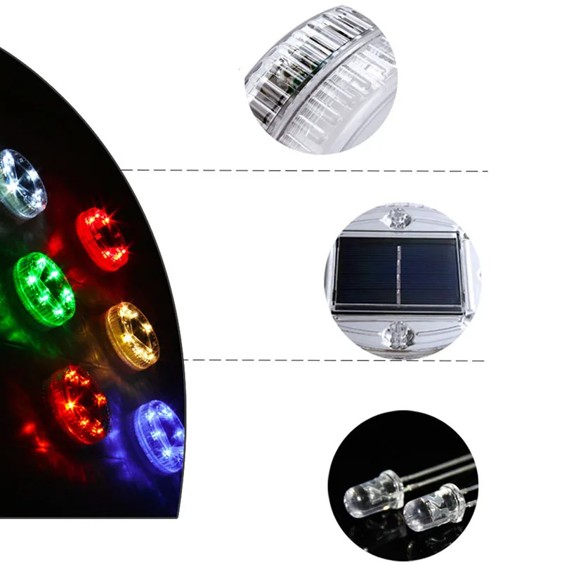 Solar Underground Lights Waterproof Pond Water Drift Decorative Light outdoor Garden lamp 6 LED Energysaving Compressive | Лампы и