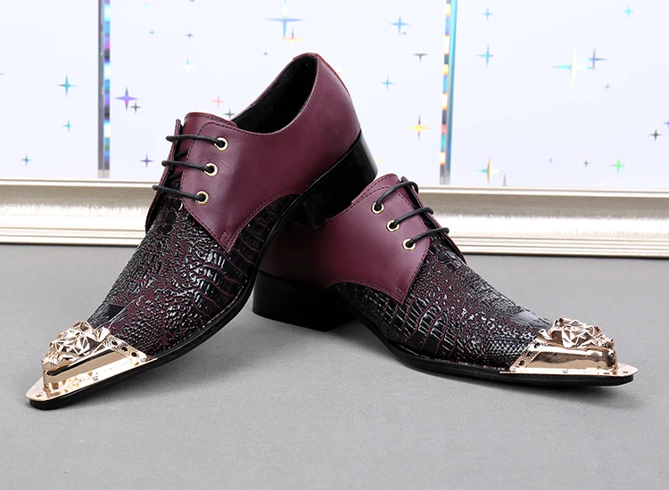 Choudory Коричневые Мужские Оксфорд Обувь Мужская Свадебные Туфли Из Натуральной