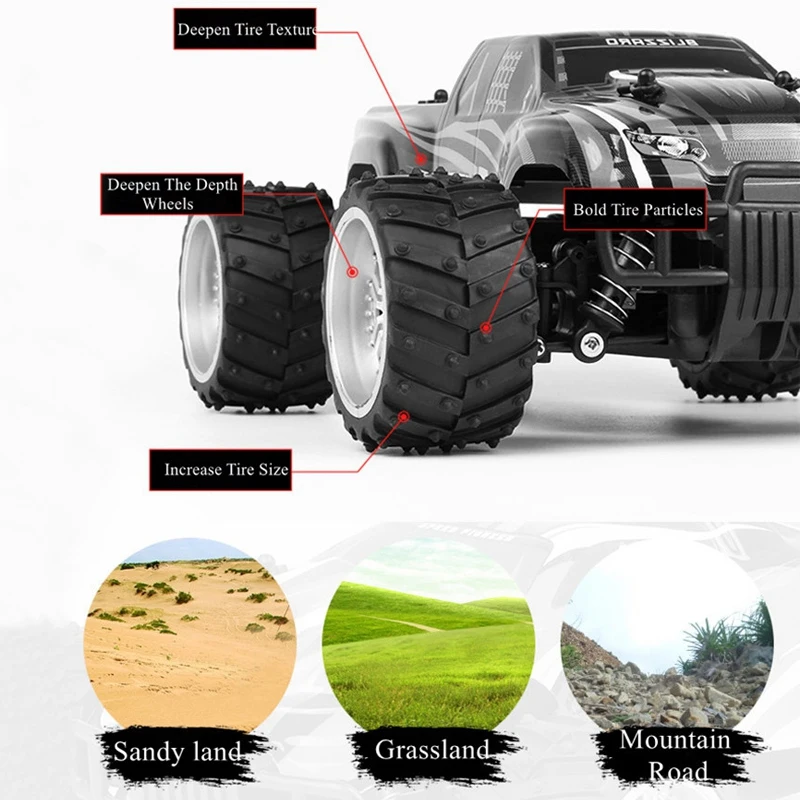 1/16 2WD 2,4 GHz высокоскоростной Радиоуправляемый гоночный багги автомобиль внедорожный RTR красный