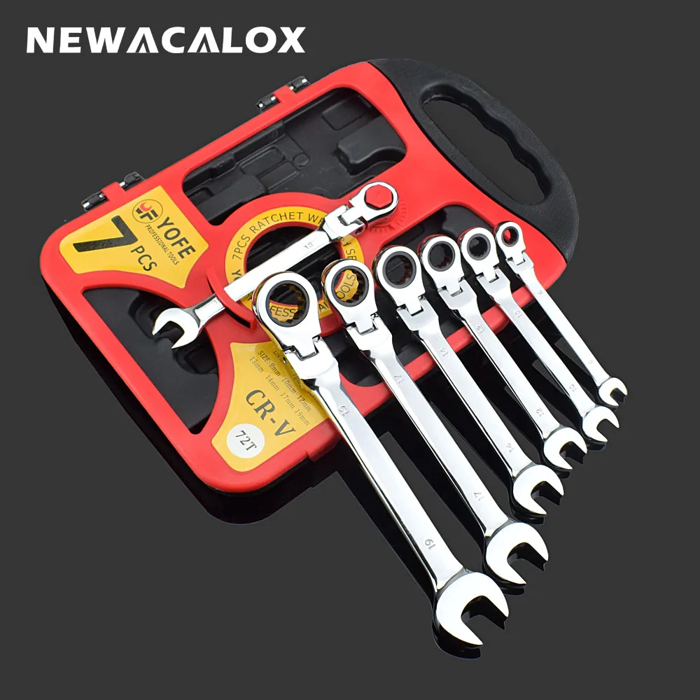 NEWACALOX 7 шт. 8 19 мм для шлица звездочка Набор торцевых гаечных ключей торцевые ключи