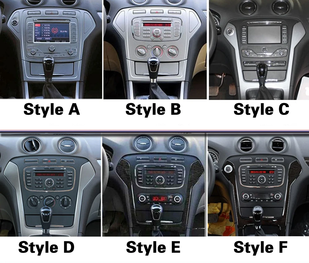 Для Ford Mondeo MK2/3 2007-2013Interior центральной Управление Панель дверная ручка 5 мм Углеродистой волокно наклейки стайлинга автомобилей аксессуары
