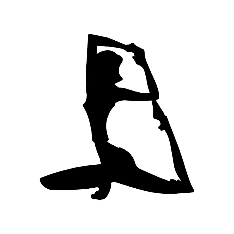 

13.3*14.4 Interesting Yoga Decor Fitness Car Sticker Vinyl Graphic Silhouette