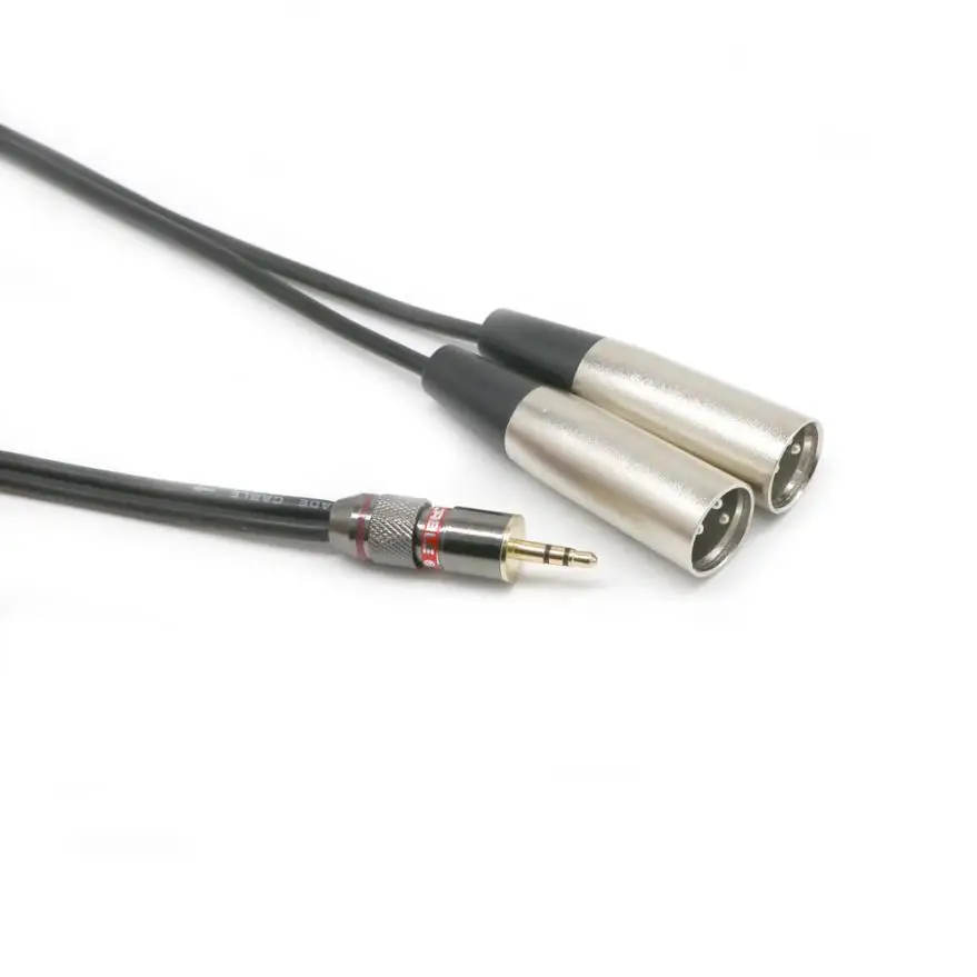 HIPERDEAL 3 5 мм 1/8 стерео мини разъем для двойной XLR Мужской кабель Прямая поставка