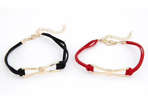 

Модные ювелирные изделия Винтажный Золотой бант разноцветные кожаные амулеты хороший браслет, приносящий удачу браслет для женщин DIY ювели...