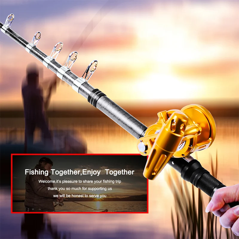 PROBEROS рыболовная удочка с короткой ручкой спиннинг высоким содержанием углерода