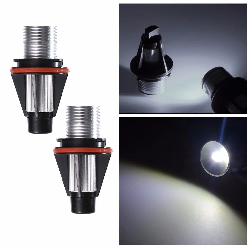 2 шт./пара 2*5W 10W для светодиодных чипов Cree Светодиодный Маркер Angel Eyes Белый Синий