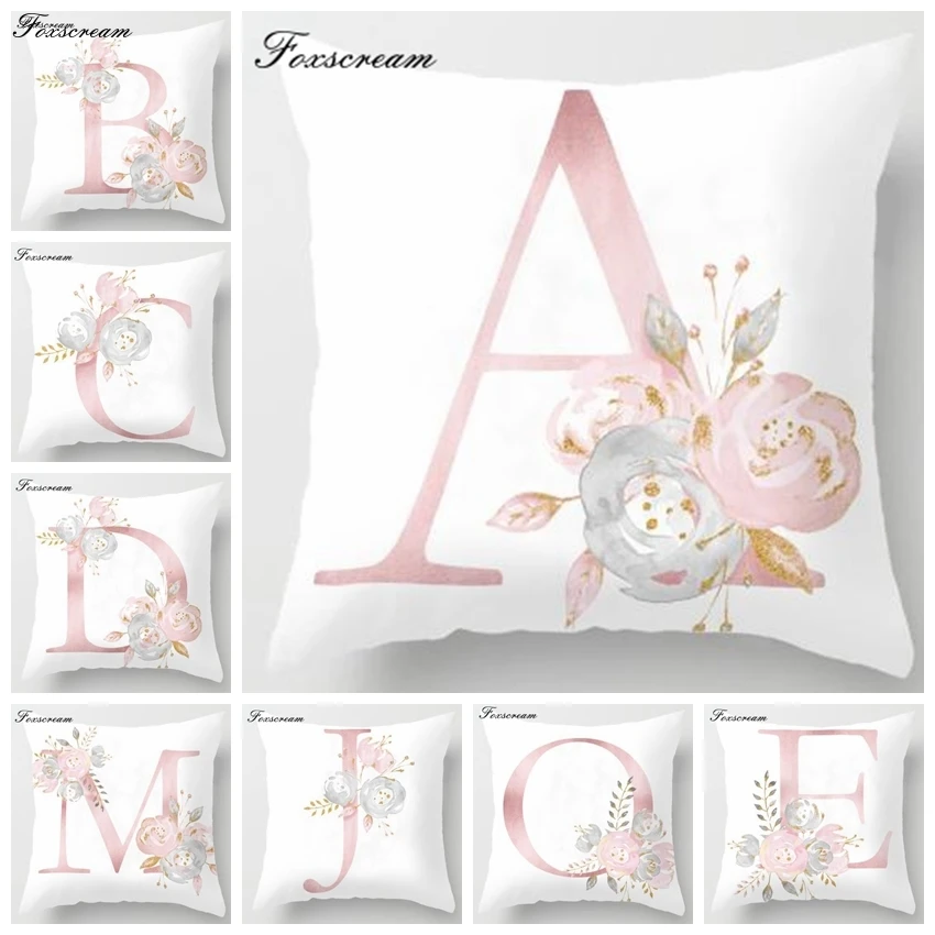 

Kids Room Decoration Letter Pillow English Alphabet Children Plush Fabric Almofada Coussin Cushion For Birthday Party Supplies