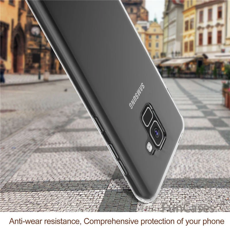 Для samsung Galaxy A6 2018 + 6 Plus Clear для S9 S10 плюс Lite A8S A6S J6 J8 A9 Star A8 J3 A750 J4 Core J7 DUO|Бамперы| |
