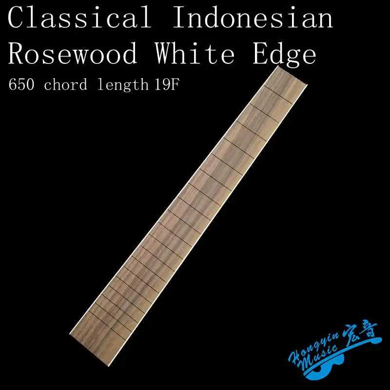 

Classical Guitar Indonesia Rosewood White Edge-wrapped Fingerboard Arc-free Flat Guitar Making Material Accessories
