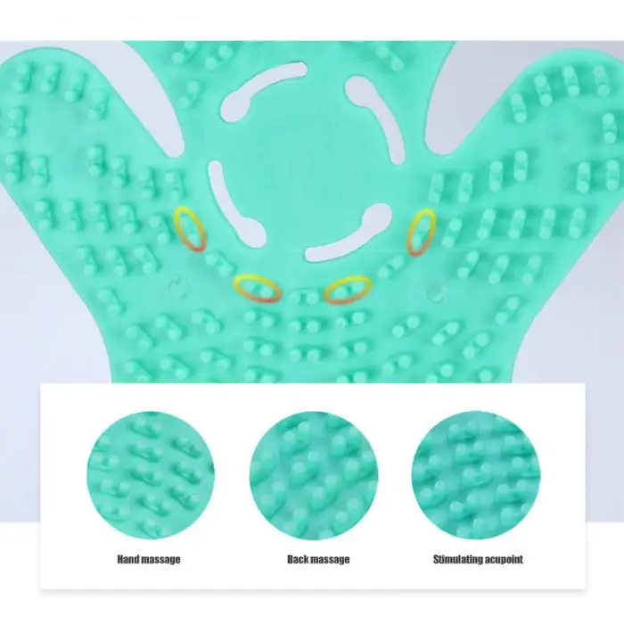 1 Pcs Body Massager Glove Palms Shaped 9 Metal Roller Ball Stress Relief Anti Cellulite RJ99