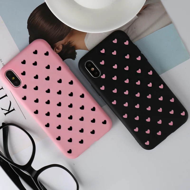 Чехол для телефона с сердечками Samsung Galaxy A80 A70 A60 A50 A40 A30 A20e A10 M10 M20 M30 мягкий чехол S10
