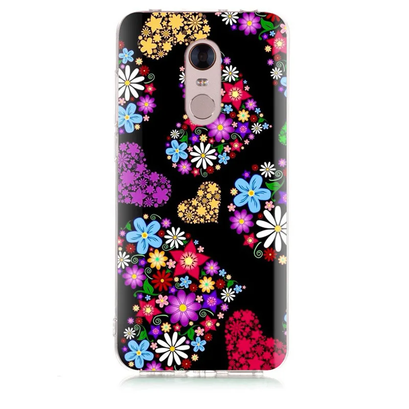 Роскошный чехол для Xiaomi Redmi 4X Note 3 Mi A1 4 Pro 4A 5 6 6pro 5A 6A TPU цветной мягкий с рисунком D122 |