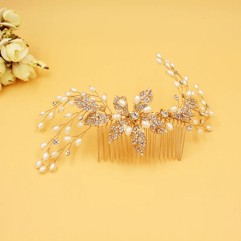 Высокое качество ручной работы аксессуары для волос женские свадебные платья