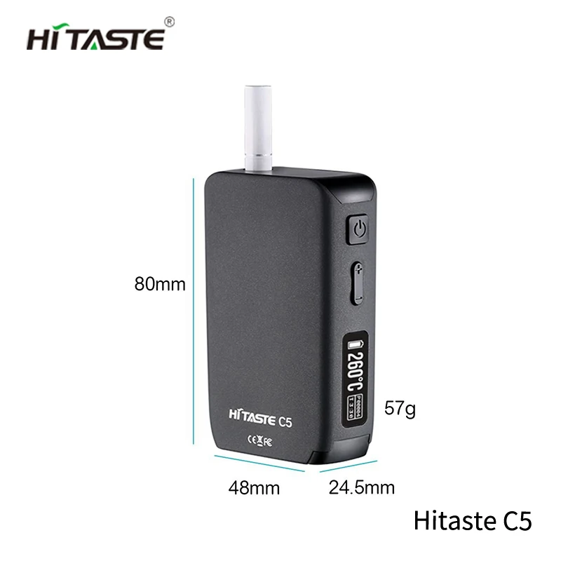 Оригинальный комплект Hitaste C5 для электронных сигарет нагрев без ожога батарея 18650