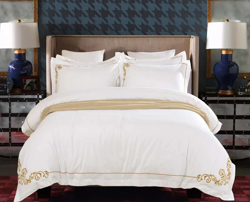 100% хлопок высококачественная ткань роскошный комплект постельного белья для