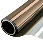 235 м коричневая серебряная светоотражающая оконная пленка с защитой от солнечных лучей, тонировка окна, одностороннее зеркальное стекло, виниловая зеркальная стеклянная пленка