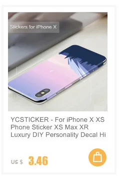 Gooyiyo-для для iPhone X XS телефон Стикеры XS Max XR DIY Наклейка 3м винил-Цвет кожного покрова для iPhone 6, 6 S, 7, 8plus, Стикеры