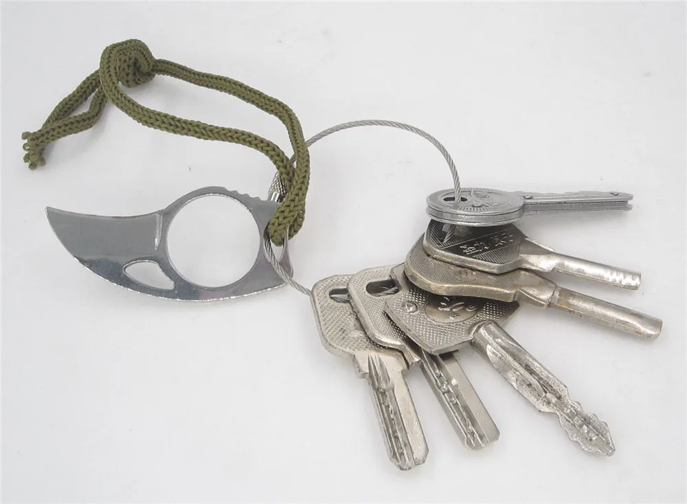 Мини MC Карманный Karambit с кожаной оболочкой резак портативный коготь нож инструмент открытый лагерь гаджет выживания коробка посылка открывалка