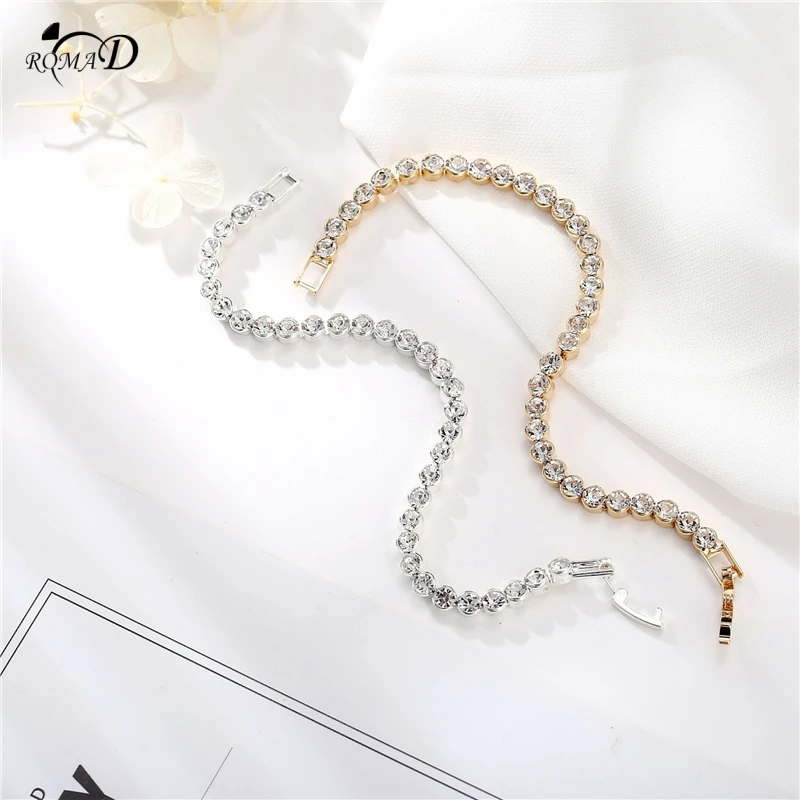 4mm Cubic Zirconia Tennis Bracelets Iced Out Chain Crystal Wedding Bracelet For Women Men Jewelry A4 | Украшения и аксессуары