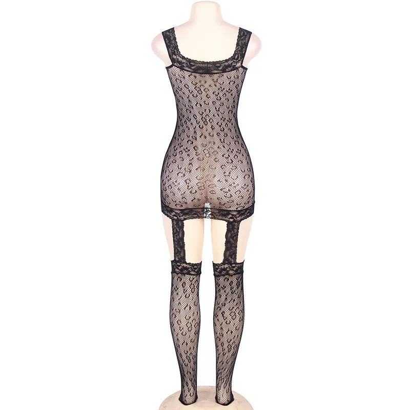 TryMeOn Сексуальное нижнее Белье для сна Babydoll леопардовые чулки тела женские