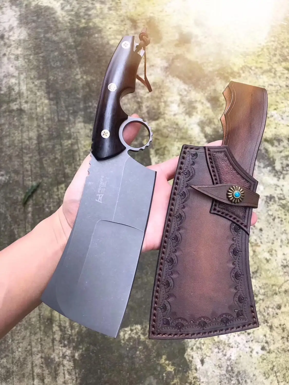 Ручной Кованый нож шеф повара из высокоуглеродистой стали китайский Кливер