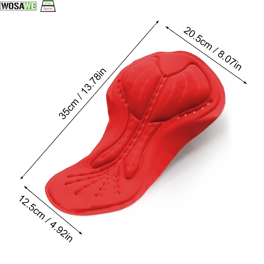 Вело-шорты WOSAWE дышащие гелевые с подушкой для шоссейных и горных велосипедов