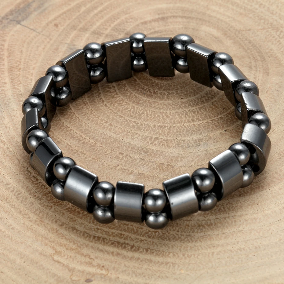 Rainso Лидер продаж мужской браслет в стиле панк Для женщин здоровый гематитовые