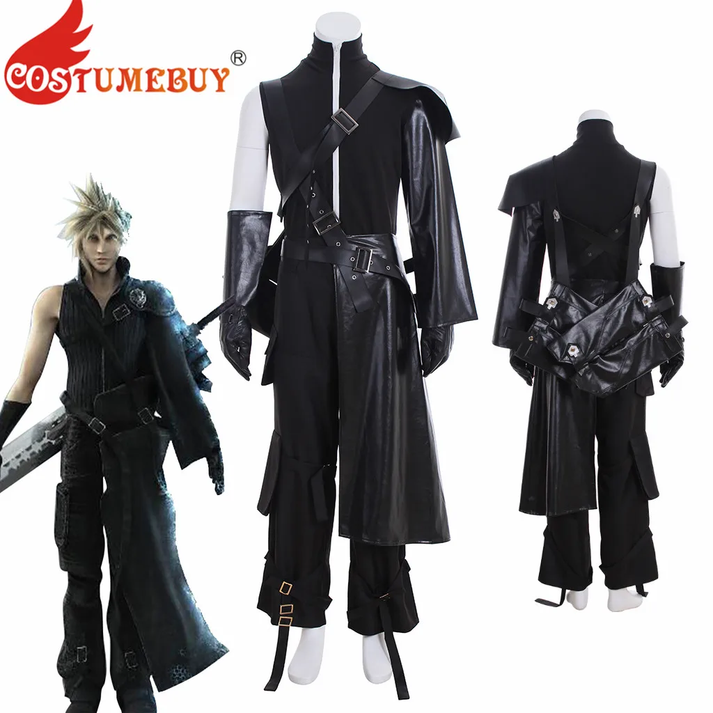 CostumeBuy игровой костюм FF XV FF15 Cloud Strife для косплея Костюм Final Fantasy взрослых черный