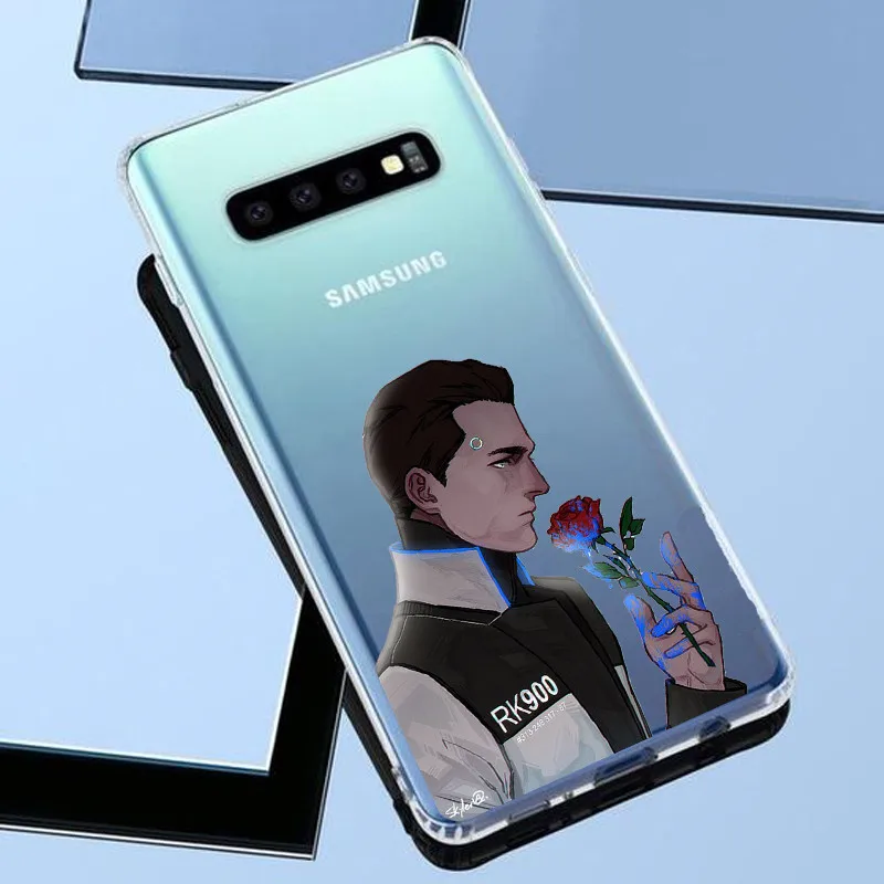 Детройт стал человеком Android RK800 Коннор Кара Мягкий силиконовый чехол для телефона